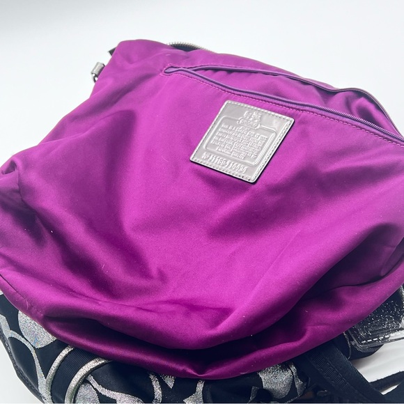 Coach Poppy Signature Sateen Spotlight Satchel/Shoulder Bag |  EUC - Picture 9 of 16